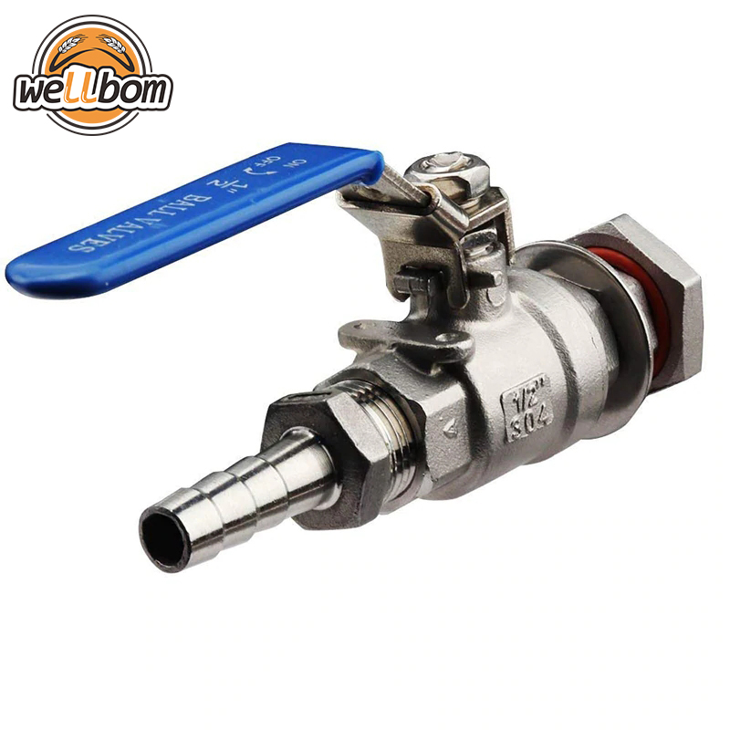 1/2" Stainless Steel Weldless Compact Ball Valve & Hose Barb-Homebrew Beer Kettle Pot,Tumi - The official and most comprehensive assortment of travel, business, handbags, wallets and more.